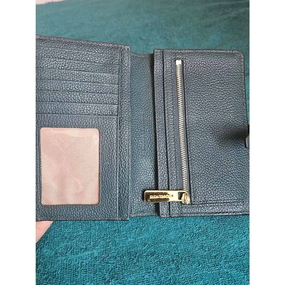 Michael Kors Adele Slim Bifold Pebbled Leather Wallet